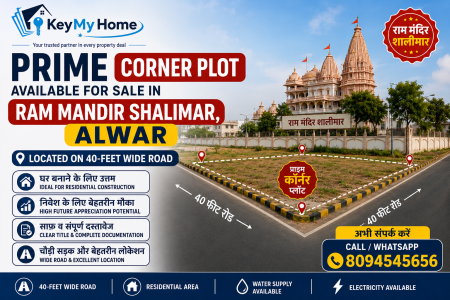 Prime Corner Plot for Sale – Ram Mandir Shalimar, Alwar