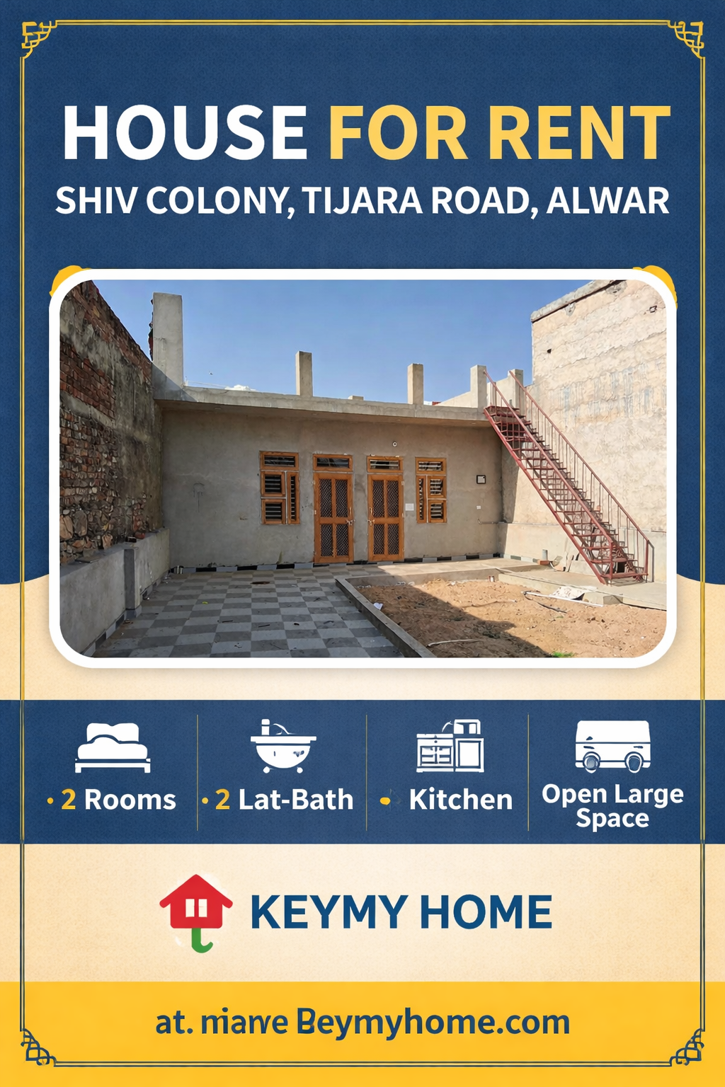 House for Rent in Shiv Colony, Tijara Road, Alwar