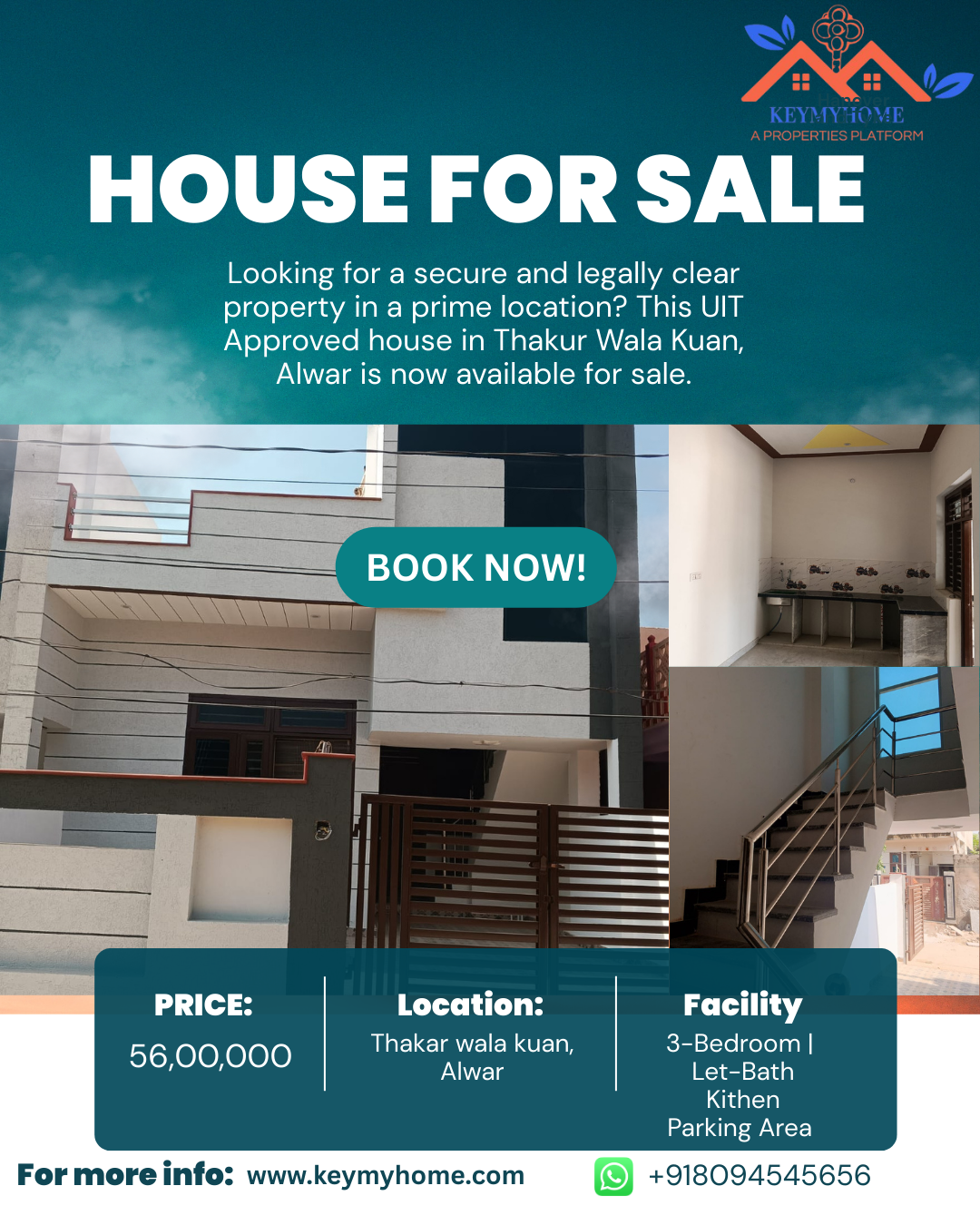UIT Approved House for sale in Thakur wala kuan, Alwar
