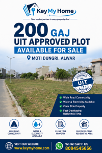 200 Gaj UIT Approved Plot For Sale – Moti Dungri, Alwar