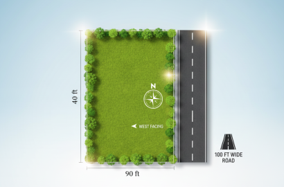 UIT Scheme Plot for Sale in Shalimar Nagar, Near Telco Circle, Alwar – 40×90 ft, West-Facing