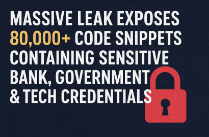 Massive Leak Exposes 80,000+ Code Snippets Containing Sensitive Bank, Government & Tech Credentials