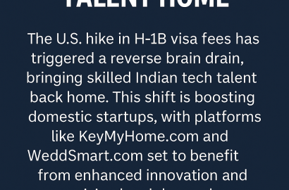 New Trend: U.S. Visa Fee Hikes Push Indian Tech Talent Home