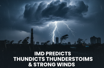 Delhi-Gurgaon Under Weather Alert: IMD Predicts Thunderstorms and Strong Winds on October 6–7