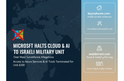 Microsoft Halts Cloud & AI Services to Israeli Military Unit Over Mass Surveillance Allegations