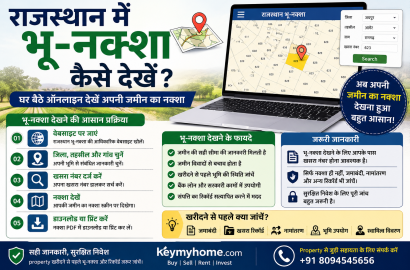 Rajasthan Mein Bhu Naksha Kaise Dekhen? Ghar Baithe Online Dekhen Apni Zameen Ka Naksha